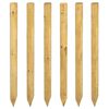 vidaXL Fence Posts 6 pcs Green 150 cm Solid Pine Wood
