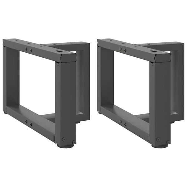 vidaXL Coffee Table Legs T-Shaped&nbsp;2 pcs Anthracite 40x25x(30-31) cm Steel
