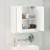 vidaXL Bathroom Mirror Cabinet High Gloss White 60 x 20 x 60 cm