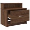 vidaXL Bedside Cabinets with Drawer 2 pcs Brown Oak 51x31x47 cm