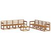 vidaXL Outdoor Sofa Set 9 pcs Natural Solid Acacia Wood
