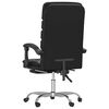 vidaXL Massage Reclining Office Chair Black Faux Leather