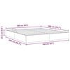 vidaXL Storage Bed with Mattress Taupe 160 x 200 cm Fabric