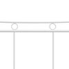 vidaXL Bed Frame without Mattress White Metal 200x200 cm