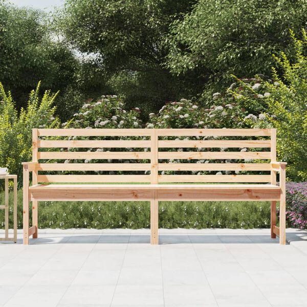 vidaXL Garden Bench 203.5x48x91.5 cm Solid Wood Pine