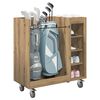 vidaXL Golf Cabinet with Wheel Plain Artisan Oak 90 x 45 x 98 cm