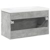 vidaXL 2 Piece Bathroom Furniture Set Concrete Grey Engineered Wood