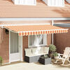 vidaXL Retractable Awning Manual Multicolour 400 x 200 cm
