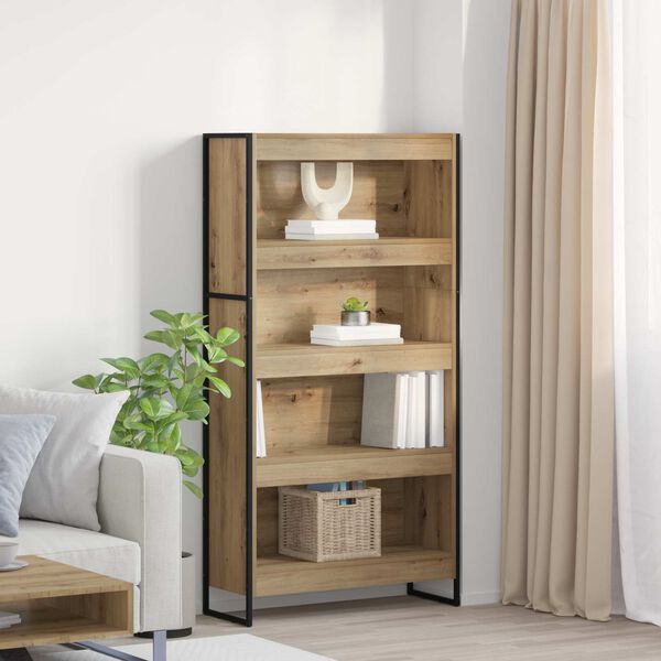 vidaXL Book Cabinet 2 pcs Artisian Oak 80 x 30 x 155 cm