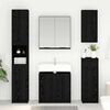 vidaXL Bathroom Cabinet Black Oak 64.5 x 33.5 x 59 cm Engineered Wood