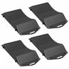 vidaXL Tyre Savers 4 pcs Black 44 x 20 x 4 cm PP