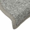 vidaXL Stair Mats 30 pcs 56x17x3 cm Light Grey Half Round