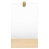 vidaXL Wall Mirror Solid Pinewood 23x39,5 cm