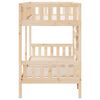 vidaXL Bunk Bed 75x190 cm Solid Wood Pine