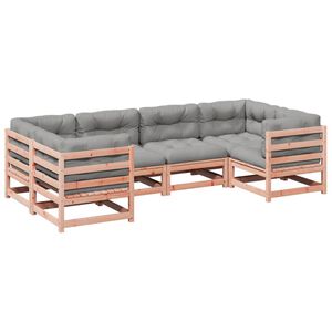 vidaXL 6 Piece Garden Sofa Set with Cushions Solid Wood&nbsp;Douglas Fir