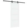 vidaXL Sliding Door ORKDAL 86 x 211 cm Engineered Wood White and Black