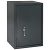vidaXL Safe Box with Lock Dark grey 35 x 31 x 50 cm Steel