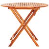 vidaXL 5 Piece Folding Outdoor Dining Set Solid Eucalyptus Wood