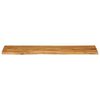 vidaXL Table Top 160x40x2.5 cm Live Edge Solid Wood Mango