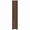vidaXL Highboard FLORIN Brown Oak 60 x 35 x 182 cm Engineered Wood