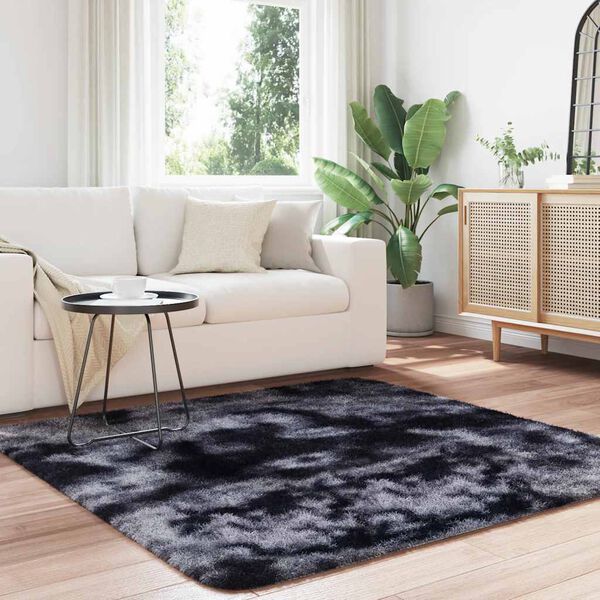 vidaXL Shaggy Rug High Pile NAVARRA Dark Grey 160x160 cm Polyester