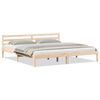 vidaXL Bed Frame Brown 225.5 x 185.5 x 69.5 cm Solid Pine Wood