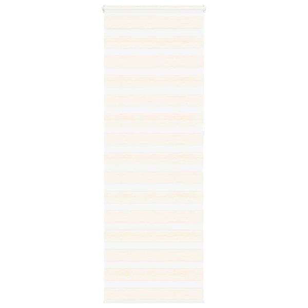 vidaXL Zebra Blind Marble Beige 80x230 cm Fabric Width 75.9 cm Polyester