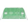 vidaXL Greenhouse with Steel Frame Green 20 m² 5x4x2.3 m