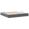 vidaXL Storage Bed with Mattress Dark Grey 200 x 200 cm Velvet