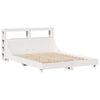 vidaXL Bed Frame without Mattress White 140x200 cm Solid Wood Pine