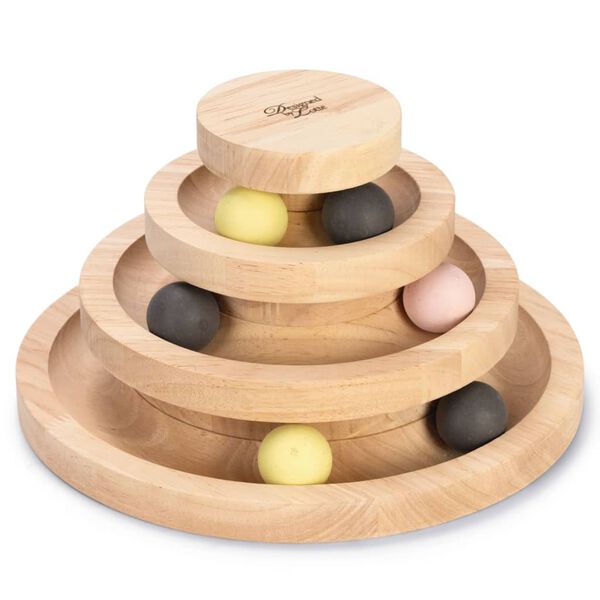 Designed by Lotte Cat Play Tower Mia 26x14.5 cm Wood