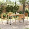 vidaXL Garden Dining Set 5 pcs Beige Solid Acacia Wood