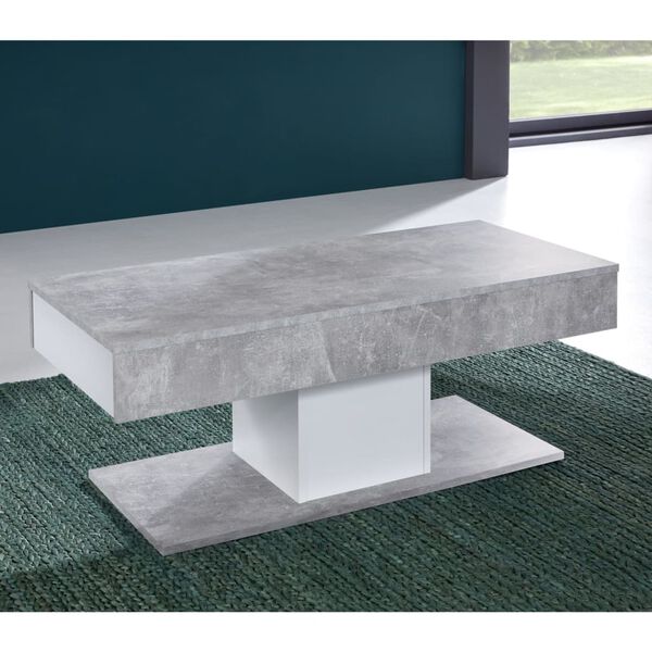Trendteam Coffee Table Universal CT-124 Stone Grey and White