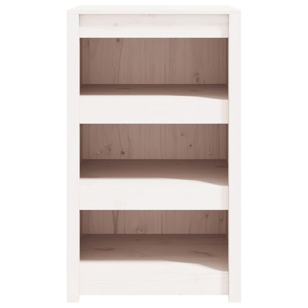 vidaXL Outdoor Kitchen Cabinet White 55x55x92 cm Solid Wood Pine