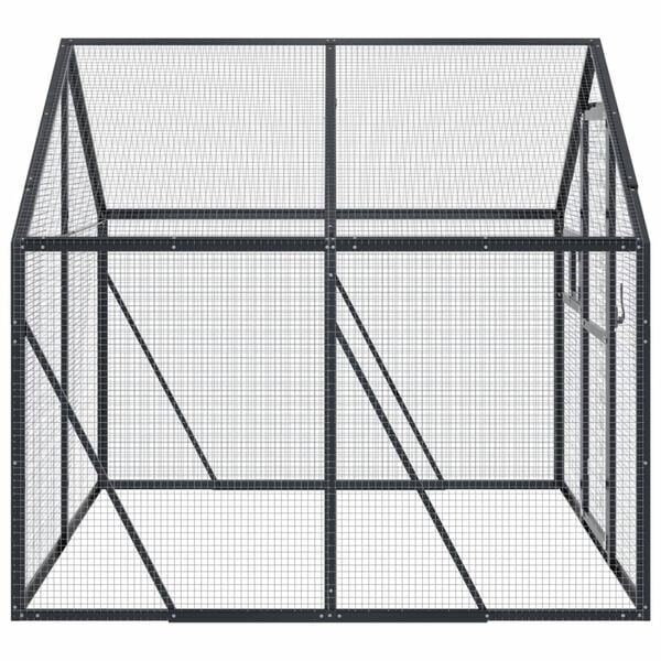 vidaXL Aviary Anthracite 1.79x2x1.85 m Aluminium