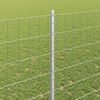 vidaXL Fence with Post Silver 1.4 x 10 m Steel