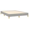 vidaXL Bed Frame without Mattress Light Grey 135x190 cm Double Double Fabric