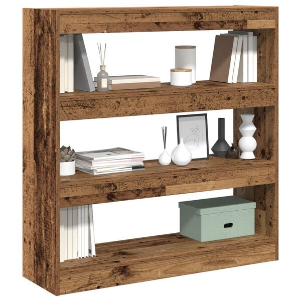 vidaXL Book Cabinet Old wood 100 x 30 x 103 cm Engineered Wood