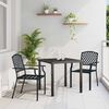 vidaXL Garden Dining Set 3 pcs Anthracite Powder-Coated Steel