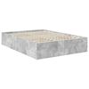 vidaXL Bed Frame Concrete Grey 150 x 200 cm Engineered Wood