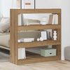 vidaXL Book Cabinet Artisan oak 100 x 30 x 103 cm Engineered Wood