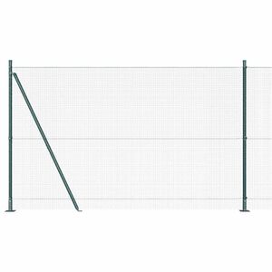 vidaXL Welded Wire Fence with Concrete Base 25 x 1.5 m (W x H)