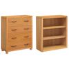 vidaXL Storage Furniture Set with Drawer Brown Engineered wood