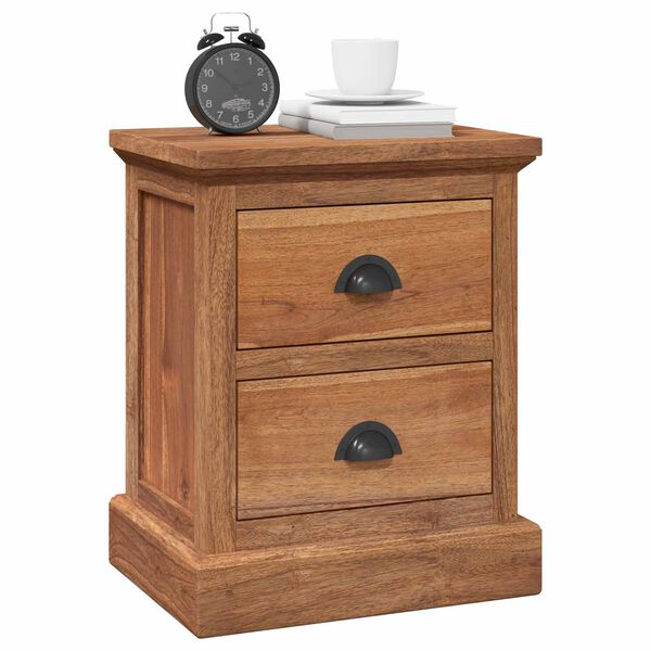 vidaXL Bedside Table Natural 40 x 30 x 50 cm Solid Teak Wood