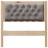 vidaXL Headboard Other Brown and taupe 75 cm Solid pine wood