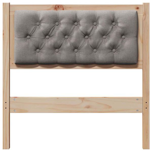 vidaXL Headboard Other Brown and taupe 75 cm Solid pine wood