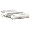 vidaXL Bed Frame White 120 x 190 cm Solid Pine Wood