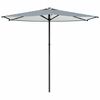 vidaXL Garden Parasol Rectangular 2.7 x 2.7 m Polyester Blue and White