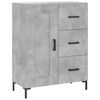 vidaXL Highboard Concrete Grey 69.5x34x180 cm Engineered Wood