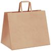 vidaXL Paper Bags 50 pcs with Handles Brown 32x22x24 cm